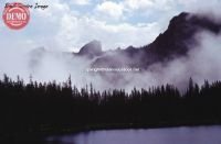 Elephant’s Perch, Fog, Alpine Lake Sawtooth Mountains