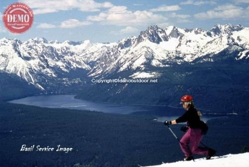 Sawtooth Mountains Boundary Creek Ridge Skier 