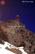 Skier Cliff Silver Peak