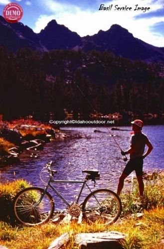 Mountain Biker Long Lake Pioneer Mountains