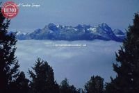 Boundary Creek Ridge Sawtooth Mountains Fog