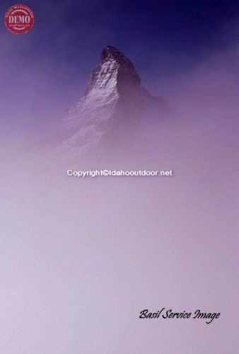 Matterhorn Through The Fog Zermatt 