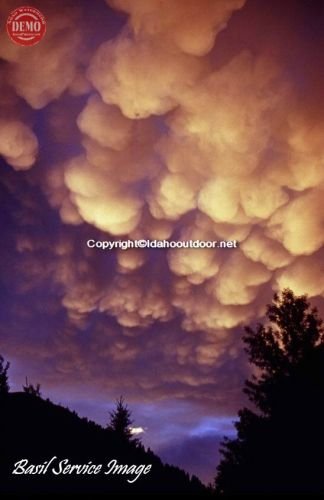 Violent Evening Clouds Sun Valley Idaho