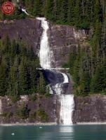 Waterfall Tracie Arm Fiord Alaska