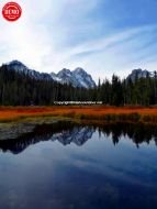 Reflections Fishhook Pond Sawtooth Wilderness 