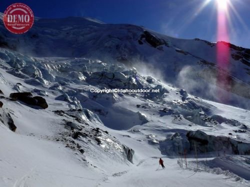 Switzerland Skiers Glacier Saas Fe 