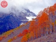 Thompson Peak Fishhook Aspens Clouds