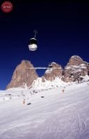 Dolomites Val Gardenia Italy Gondola 