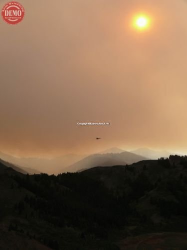 Castle Rock Fire Near Sun Valley 