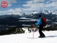 Skier Boundary Creek Ridge