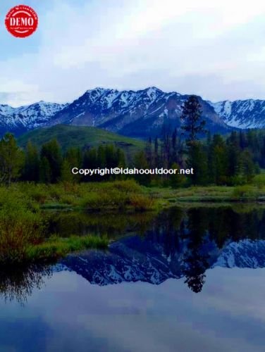 Mirror Image Boulder Mountains