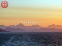 Alaska Costal Range Glacier Bay Sunset 