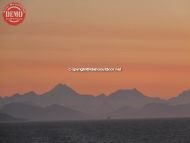 Alaska Sunset Costal Range Glacier Bay