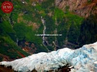 Mendenhall Glacier Waterfalls Alaska 