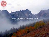 Sawtooths Fog Fishhook Ridge Fall 