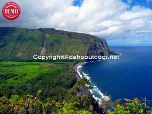 Pololu Valley Coast Hawaii 