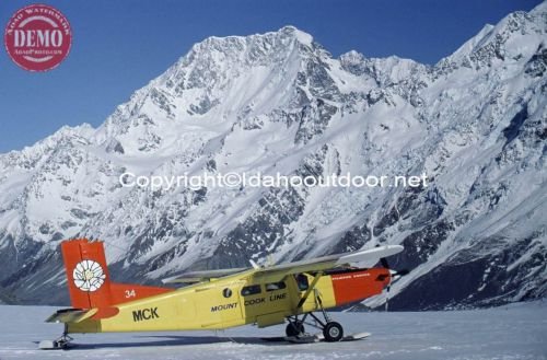 Airplane Tasman Glacier Mount Cook