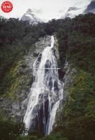 Milford Sound Waterfall New Zealand 