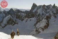 Aiguille Du Midi Chamonix Skiers