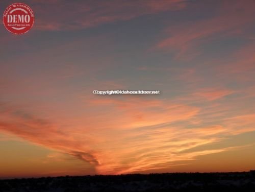 Sunset Sky Shoshone Lava Fields