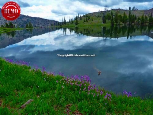 Bounder Mountains Big Fall Creek Lake 