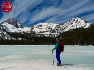 Skier Bench Lakes Sawtooths