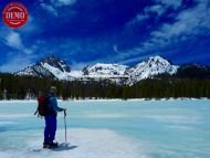 Sawtooths Skier Bench Lakes 