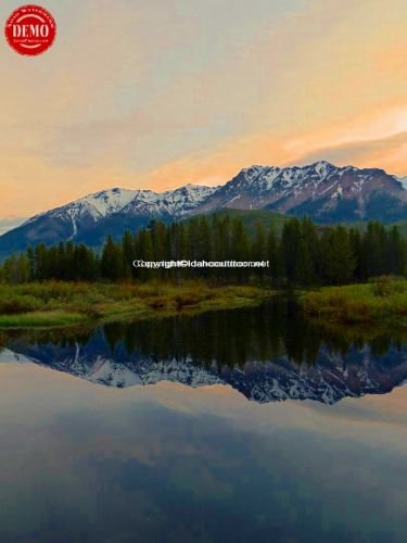 Beaver Pond Boulder Mountains Mirror