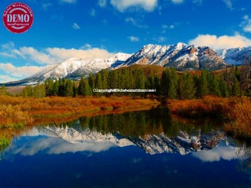 Mountain Lake Boulder Mountains Fall