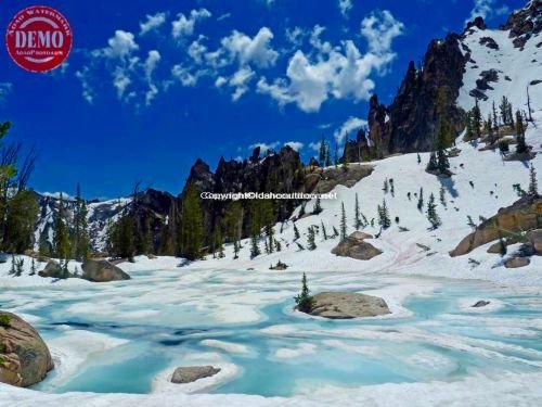 Frozen Braxon Peak Lake