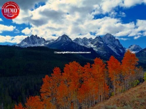 Fishhook Creek Ridge Sawtooths Fall