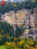 Lauterbrunnen Switzerland Waterfall Fall Colors