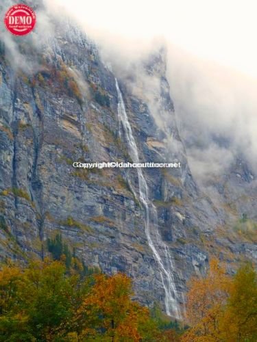 Lauterbrunnen Jungfrau Falls Switzerland