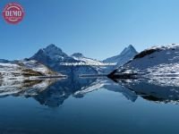 First Lake Reflections Schreckhorn Wetterhorn