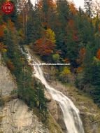 Fall Colored Swiss Waterfalls