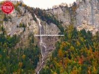 Fall Colors Swiss Waterfalls