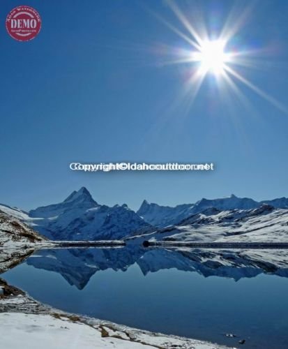Sun First Lake Switzerland Mirror