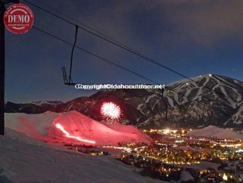 Sun Valley Fireworks Christmas Eve