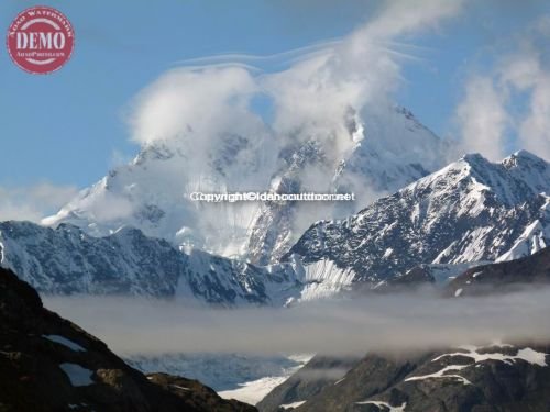 Glacier Mount Fairweather Clouds Alaska