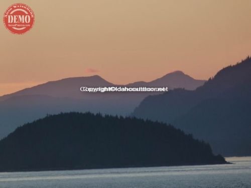 Evening Sunset Ketchikan Alaska