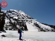 Skier Farley Lake Sawtooths