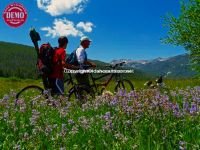 Mountain Bikers Elk Meadows Sawtooths