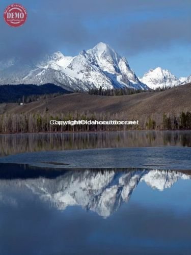 Mirror Little Redfish Lake Horstman Peak