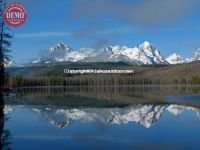 Mirror Little Redfish Lake Sawtooth Mountains