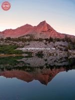 Reflections Kearsarge Lakes Sierras Alpine Glow