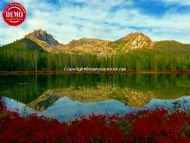 Sawtooth Fall Colors Bench Lakes