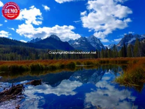 Fishhook Ponds Sawtooth Reflections