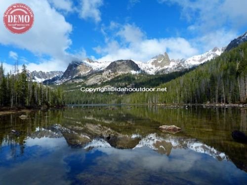 Sawtooth Reflections Hell Roaring Lake