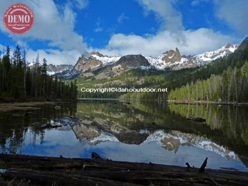 Reflections Hell Roaring Lake Sawtooths