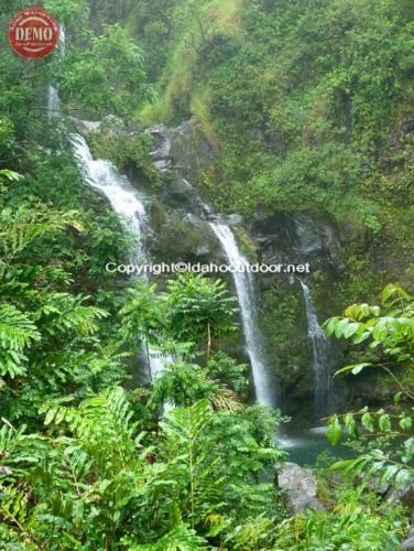 Hana Coast Waterfall Maui Hawaii